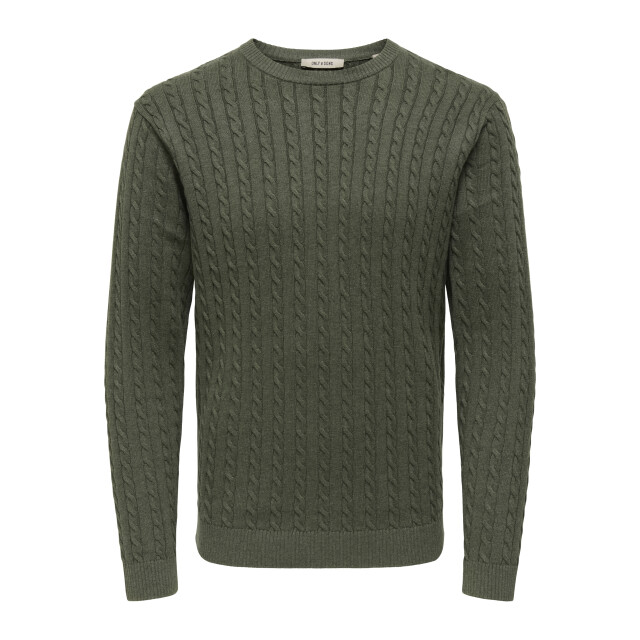 Only & Sons Onsloui reg 12 cabel crew knit noos 22033762 large