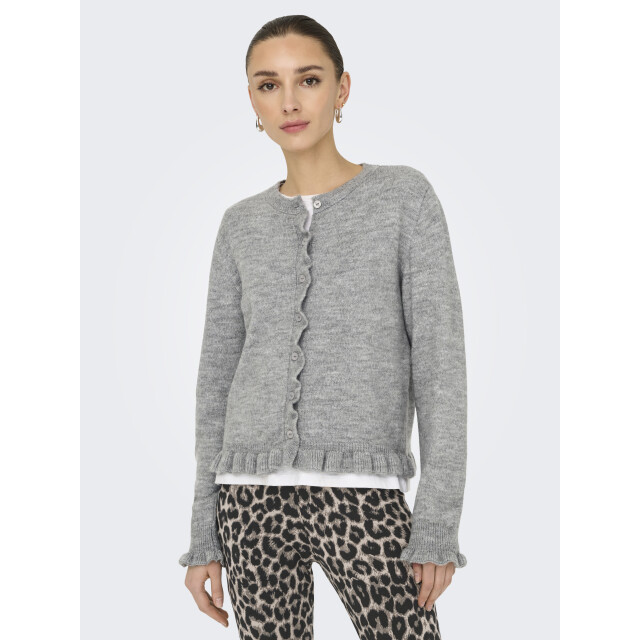 Jacqueline de Yong Jdyletty l/s on frill cardigan knt 15363485 large