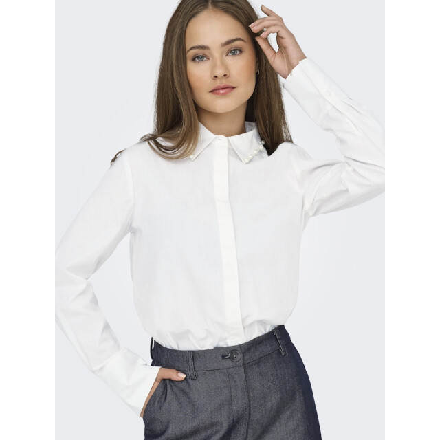 Jacqueline de Yong Jdylula ls pearl detail shirt wvn off-white 4309.02.0022 large