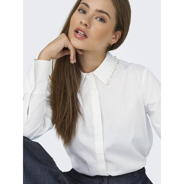 Jacqueline de Yong Jdylula ls pearl detail shirt wvn off-white 4309.02.0022 large