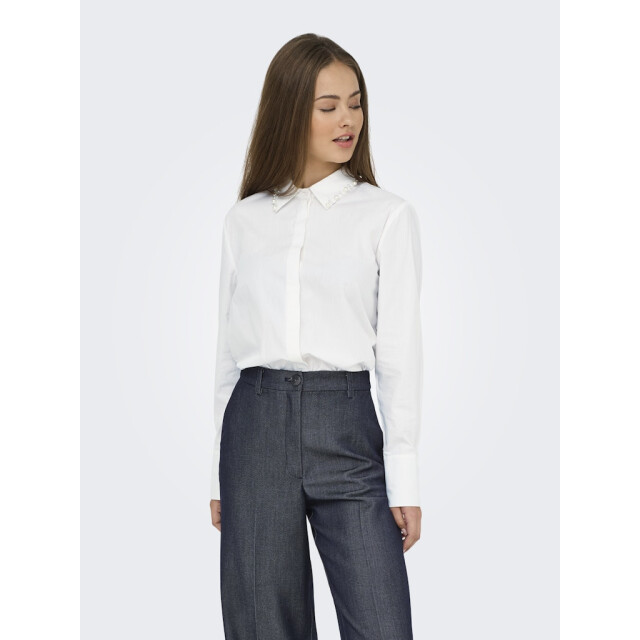 Jacqueline de Yong Jdylula ls pearl detail shirt wvn off-white 4309.02.0022 large