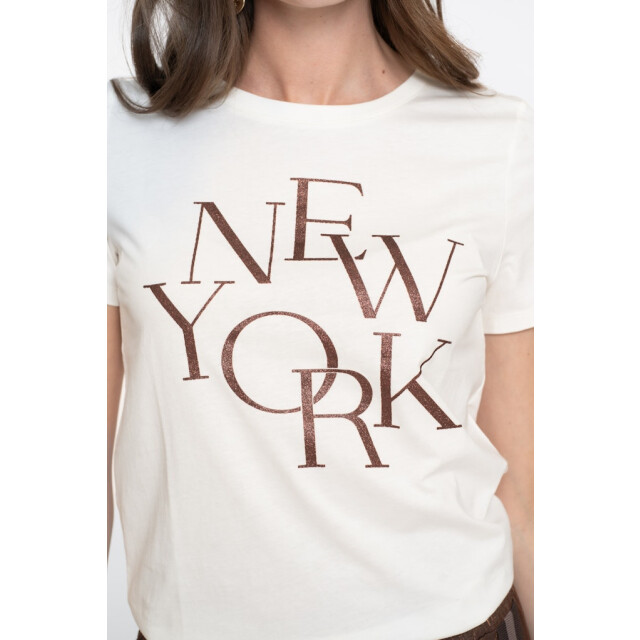 Geisha T-shirt ''new york'' off-white 4339.02.0109 large