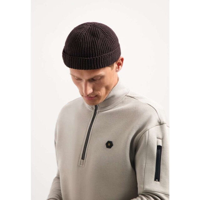 No Excess Sweater half zip brushed clay 29130851-018 large