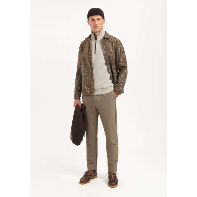 No Excess Sweater half zip brushed clay 29130851-018 large