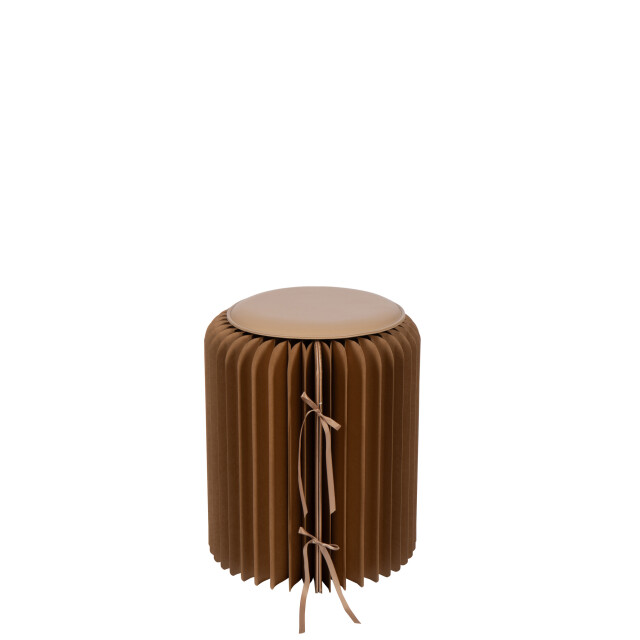 J-Line Pouffe foldable paper camel 56757 large
