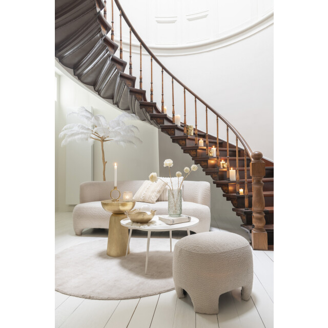 J-Line Table d'appoint louane aluminium or 36317 large