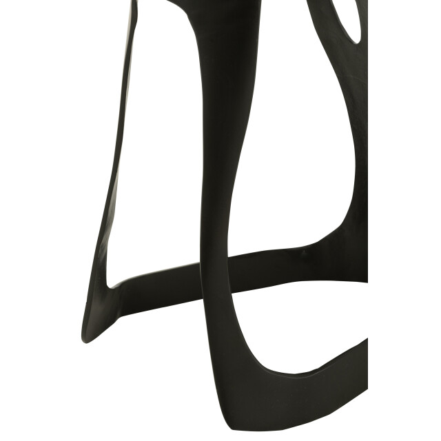J-Line Side table aluminium/stone black/white large 55948 large