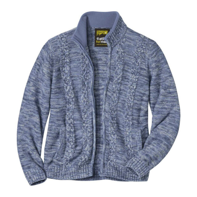 Atlas For Men Gebreide full zip jas heren UTAF1329_blue large