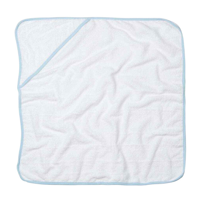 Towel City Baby babies handdoek met kap UTLT3500_whiteblue large