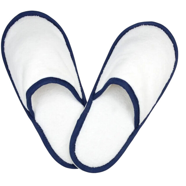 The One Towelling Slippers voor volwassenen UTLT4882_whitenavyblue large