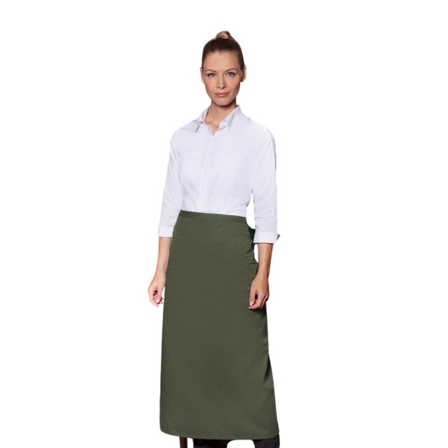 Karlowsky Basis bistro schort UTLT4961_mossgreen large