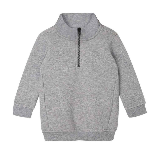 Babybugz Sweatshirt met kwart rits voor baby's UTLT3643_heathergreymelange large