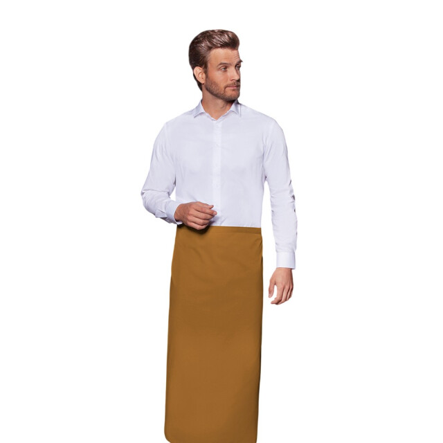 Karlowsky Basis bistro schort UTLT4961_mustard large
