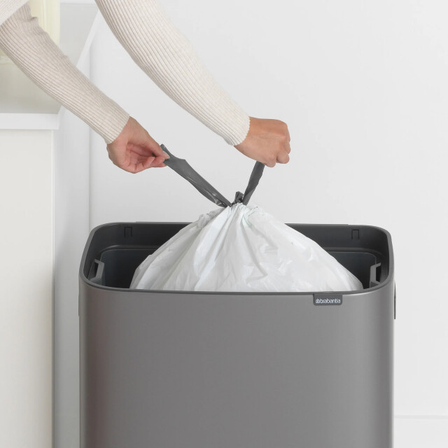 Brabantia Bo touch bin afvalemmer 60 liter platinum 223068 large