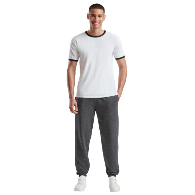 Fruit of the Loom Klassieke uniseks joggingbroek met elastische manchetten UTLT6264_darkheathergrey large