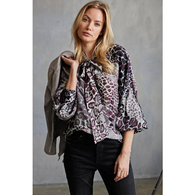 Helena Hart 7676kit blouse jolien kitty wine 7676Kit large