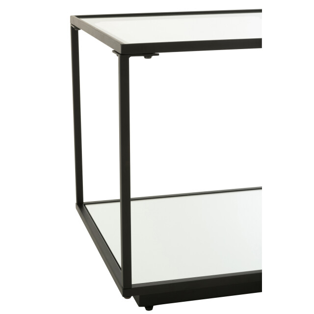 J-Line Coffee table iron/glass black small 55910 large