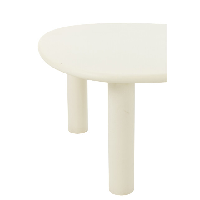 J-Line Side table bali mdf/pvc white medium 50804 large