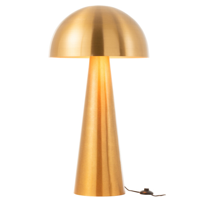 J-Line Lamp mushroom metal matte gold extra large 17261 large