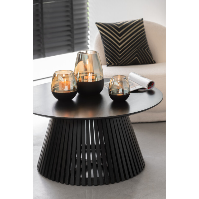 J-Line Table vincent mango wood black medium 31479 large