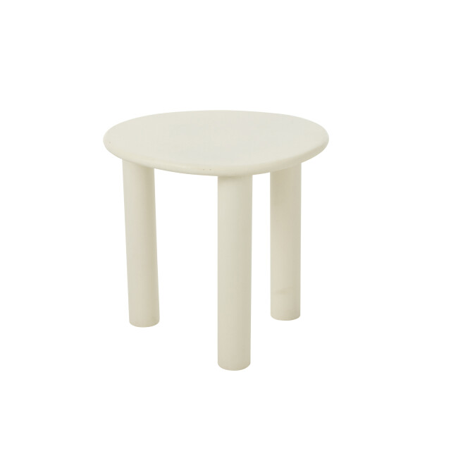 J-Line Side table bali mdf/pvc white small 50803 large