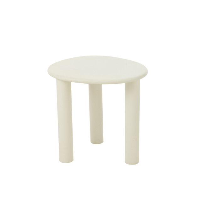 J-Line Side table bali mdf/pvc white small 50803 large
