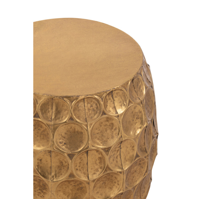 J-Line Stool panorama metal gold 46435 large