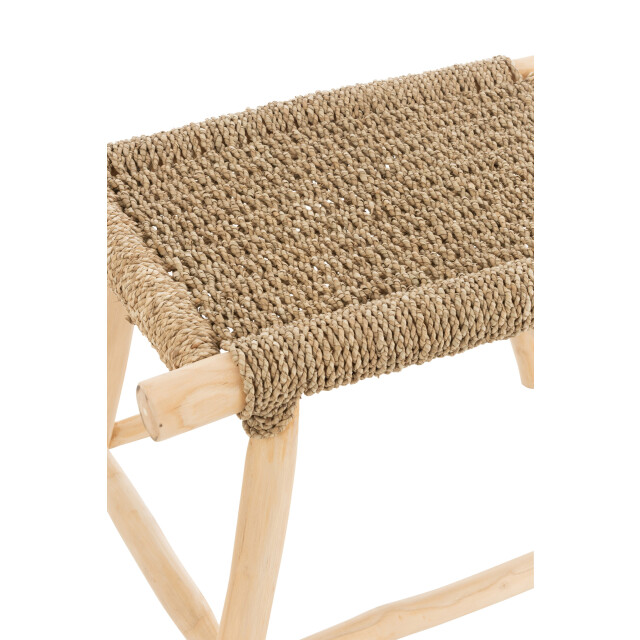 J-Line Krukje gras teak hout naturel large timo 21104 large