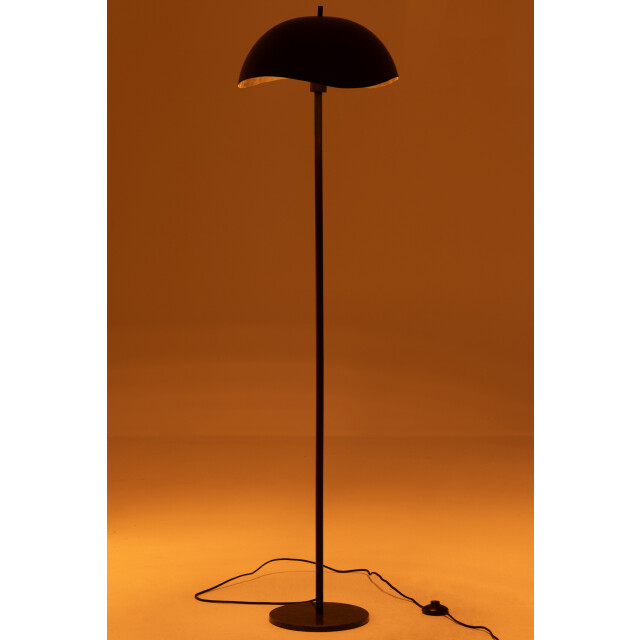 J-Line Floor lamp metal/marble black 49183 large