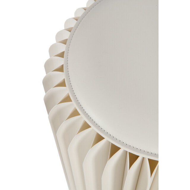 J-Line Pouffe foldable paper off-white 56756 large