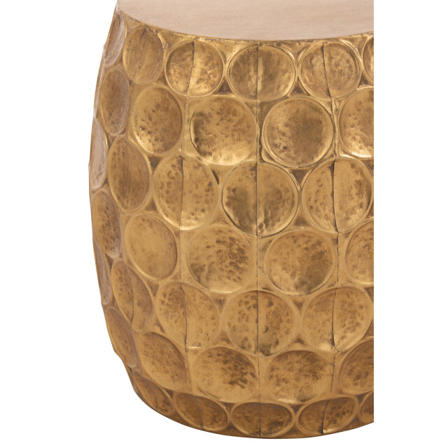 J-Line Stool panorama metal gold 46435 large