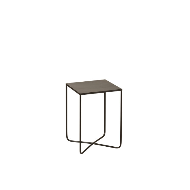 J-Line Sidetable cross frame metal black 5072 large