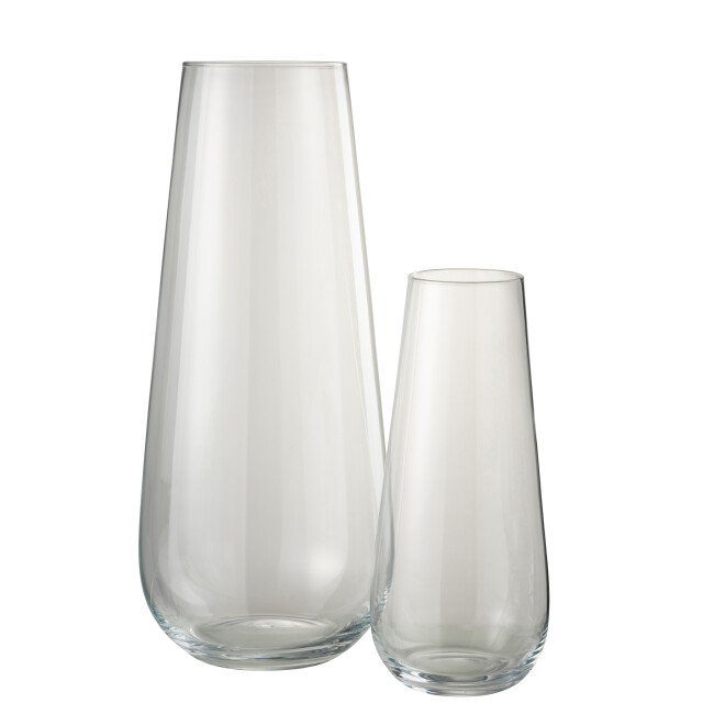 J-Line Vase lyna glass transparent large 14018 large
