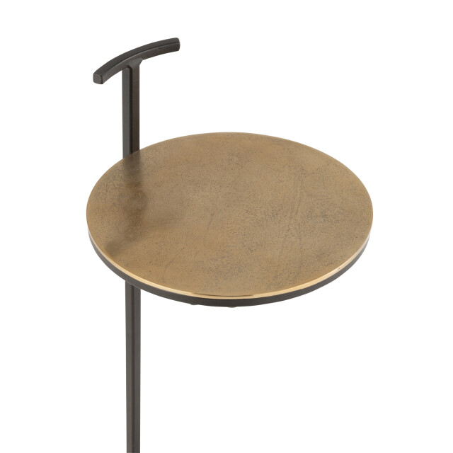 J-Line Sidetable toni aluminium/iron gold/black 28815 large