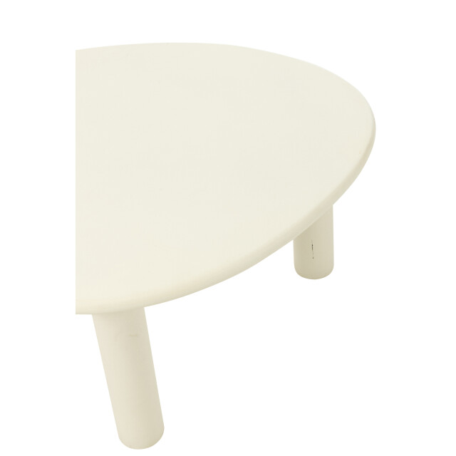 J-Line Side table bali mdf/pvc white medium 50804 large
