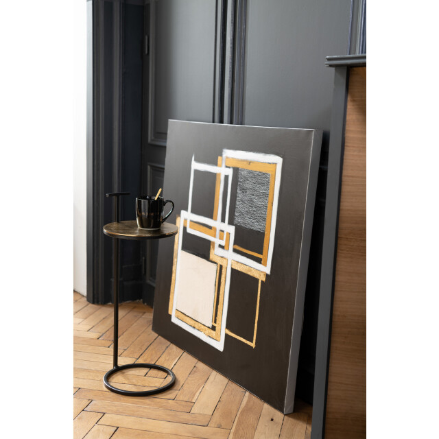 J-Line Sidetable toni aluminium/iron gold/black 28815 large