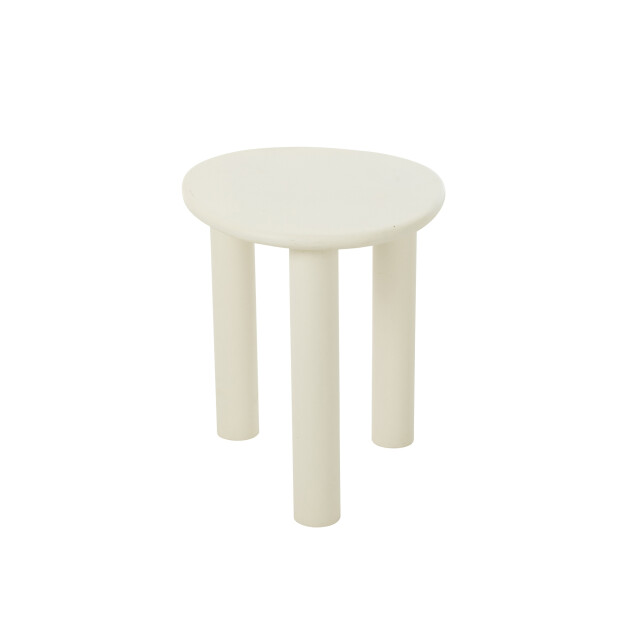 J-Line Side table bali mdf/pvc white small 50803 large