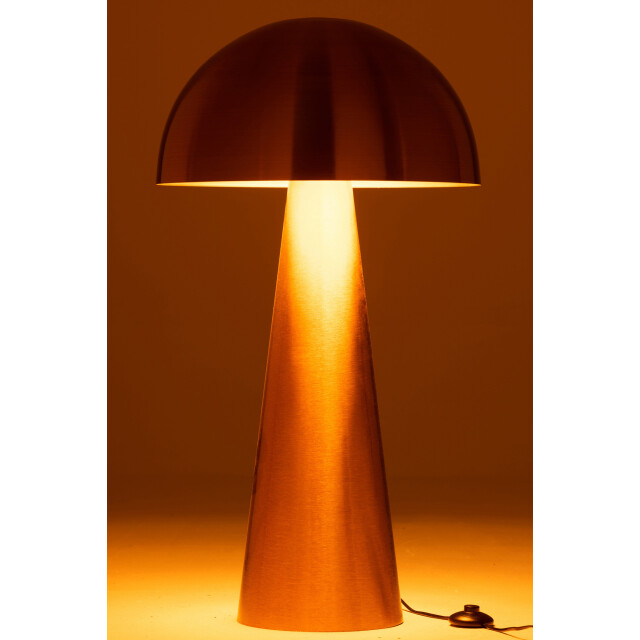 J-Line Lamp mushroom metal matte gold extra large 17261 large