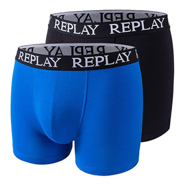 Replay Boxershorts voor heren (set van 2) UTLT5028_turquoiseblack large