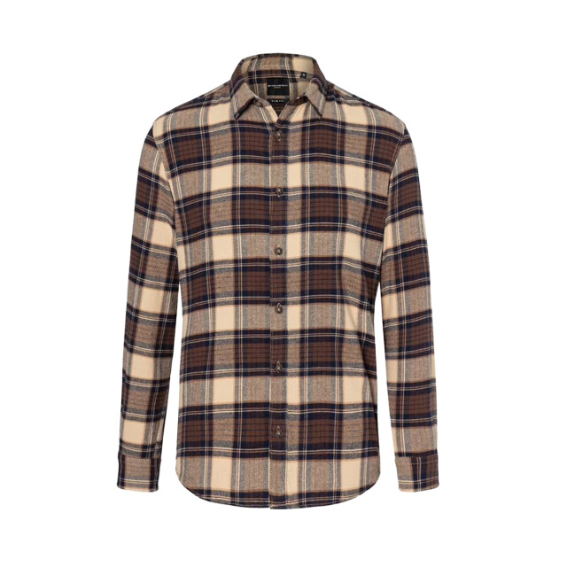 Karlowsky Heren urban geruit overhemd UTLT5101_sahara large