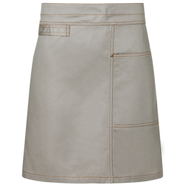 Karlowsky Unisex volwassen urban casual style waist schort UTLT5342_stonegrey large