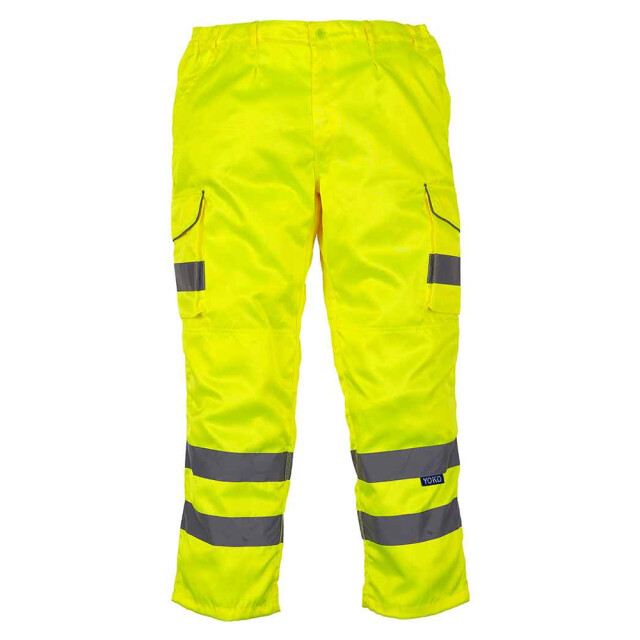 Yoko Heren 3m scotchlite high-vis kniekussen cargo broek UTLT6200_hivisyellow large