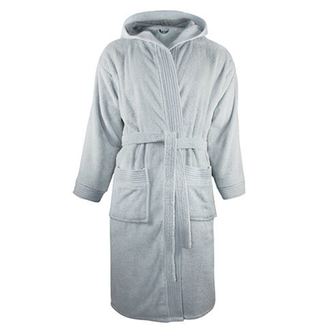 The One Towelling Kapjurk voor volwassenen UTLT4896_silvergrey large