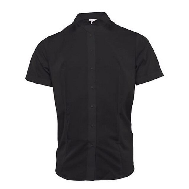 Marvelis Dames poplin comfort blouse met korte mouwen UTLT6222_black large