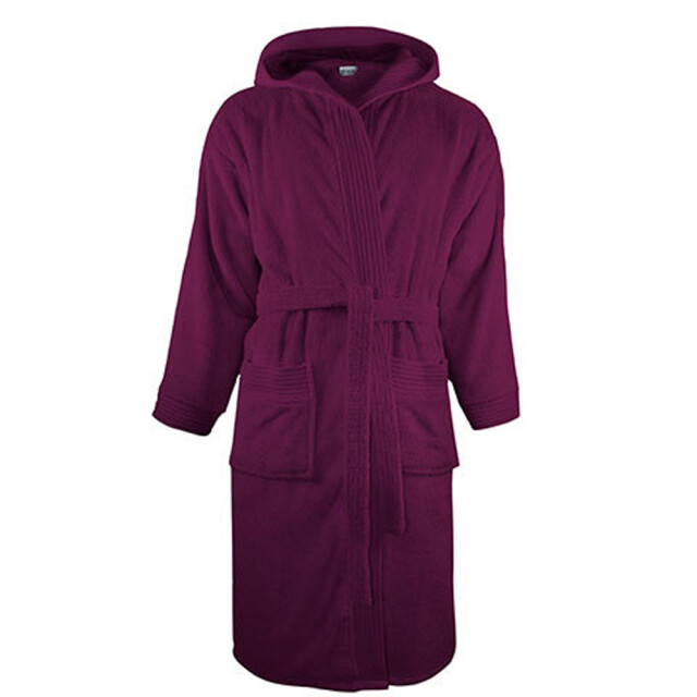 The One Towelling Kapjurk voor volwassenen UTLT4896_plum large