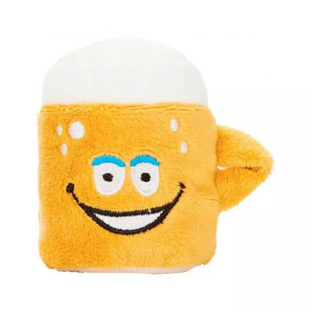 Mbw Schmoozies biermok microvezel pluche speelgoed UTLT5228_orangewhite large