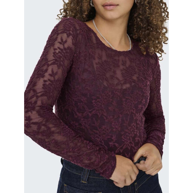 Only Onlblaise l/s top jrs mauve wine 15356155-294415 large