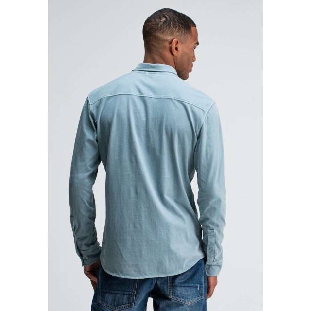 Butcher of Blue Aidan peached jersey shirt M2524035-823 large