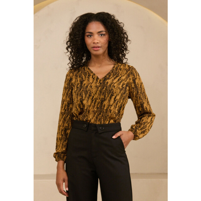Lofty Manner blouse agnes qi11 819 feathers print 06615.849.0008 large