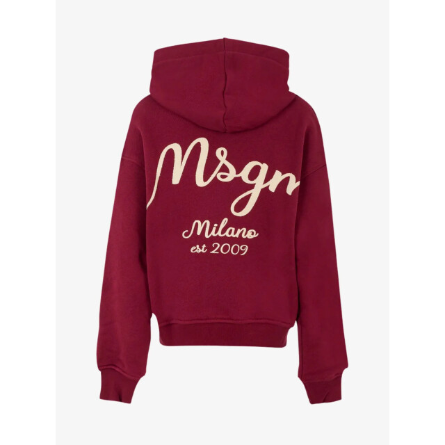 Msgm Jongens hoodie rood F5MSJBHS254-MS034 large